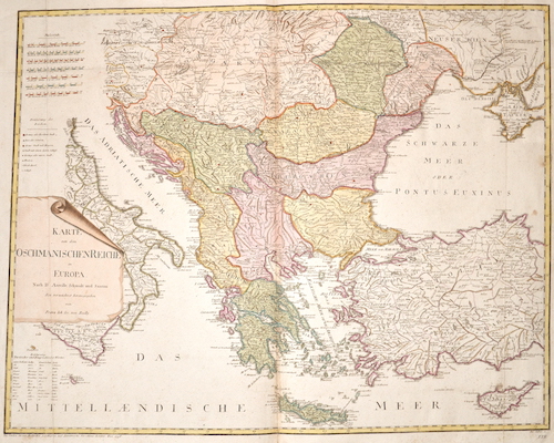 Karte von dem Osmanischen Reiche in Europa
