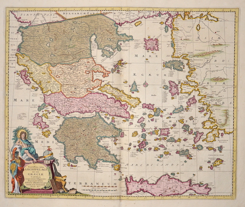 Exactissima totius Archipelagi nec non Graeciae Tabula