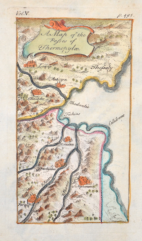A Map of the Passes of Thermopylae.