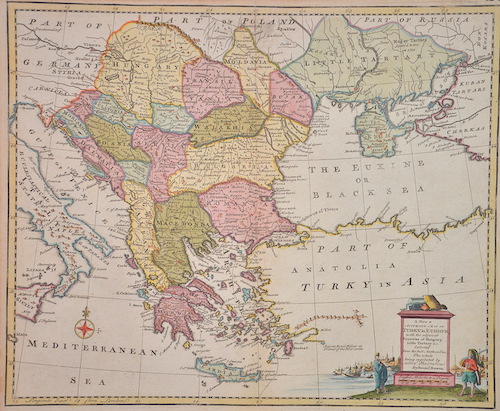 A New und Accurate Map of Turky in Europe, with the adjacent Countries of Hungary, Little Tartary..