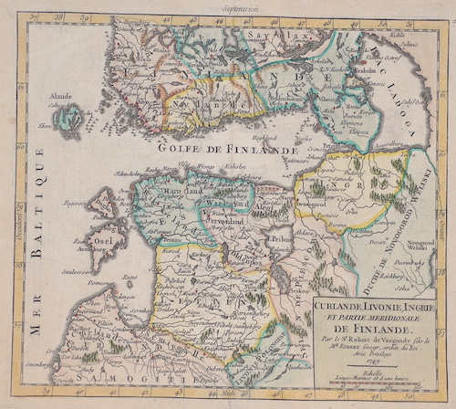 Curlande, Livonie, Ingrie et Partie meridionale de Finlande.