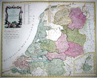 Karte von der Republik der vereinigten Niederlande