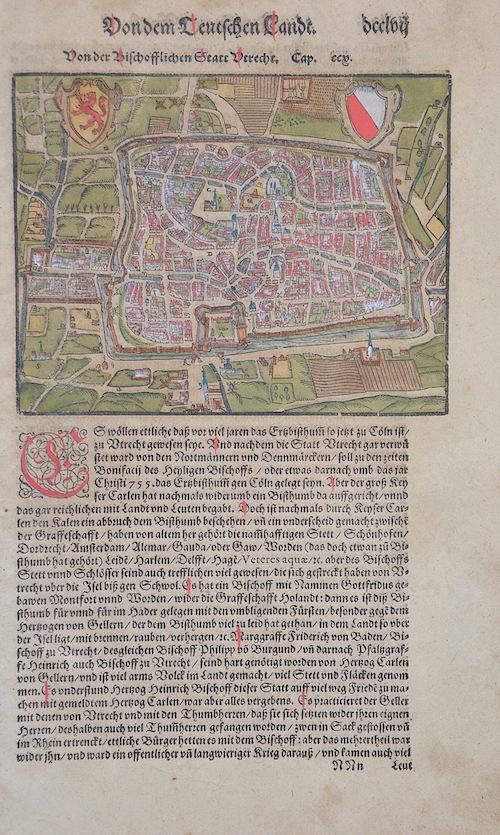 Von dem Teutschen Landt. Von der Bischofflichen Statt Utrecht.