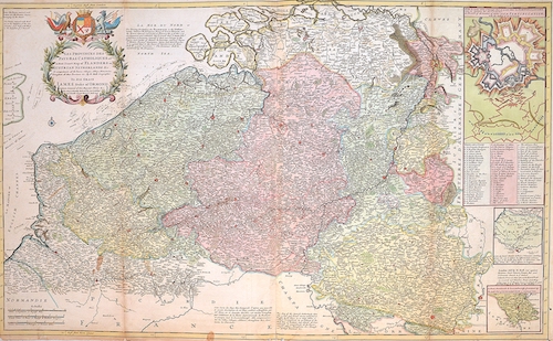 Les Provinces des Pays-Bas Catholiques ou , a most exaxt map of Flanders…