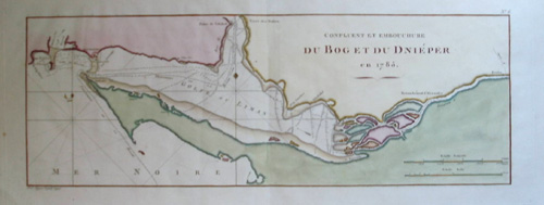 Confluent et embouchure du Bog et du Dnieper en 1785