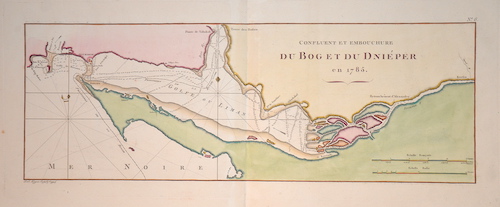 Confluent et embouchure du Bog et du Dnieper en 1785