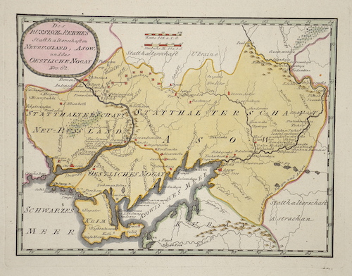 Des Russischen Reiches Statthalterschaften Neurussland, Asow und das östliche Nogay