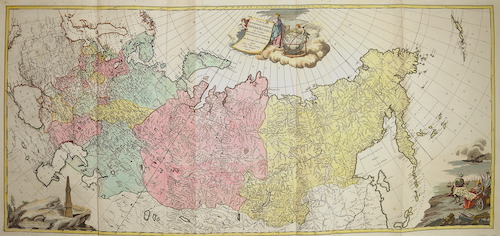 Tabula Geographica Generalis Imperii Russici ad normam novis sinarum observationum astronomiearum concinnata.
