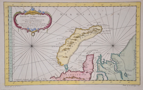 Partie de la Mer Glaciale, Contenant la Nouvelle Zemble et le Pais des Samoides