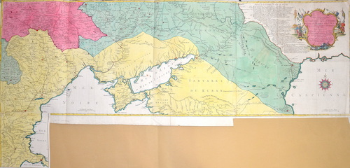 Carte Geographique representant le Theatre de la Guerre entre les Russes, les Turcs, et les Polonois Confederes,..