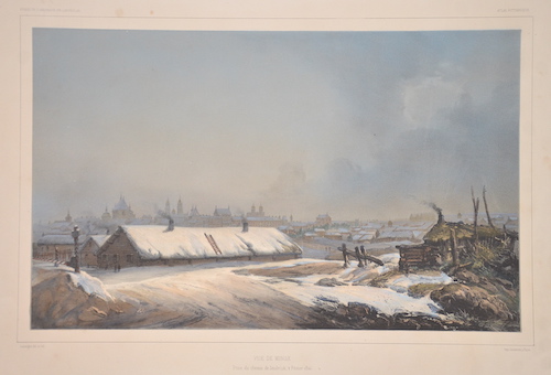 Vue de Minsk. Prise du chemin de Smolensk, 2 Fevrier 1840.