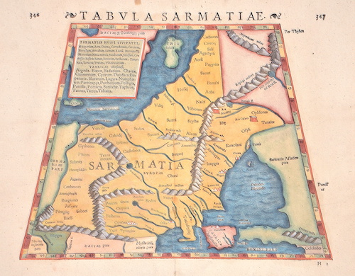 Tabula Sarmatiae. 347 / Sarmatiam Europaeam Continet haec Tabula, et est in ea Taurica Cherronesus.
