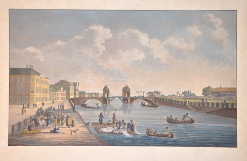 no title ” Vue du Pont d’Anichkoff sur la Fontalka”, St. Petersburg