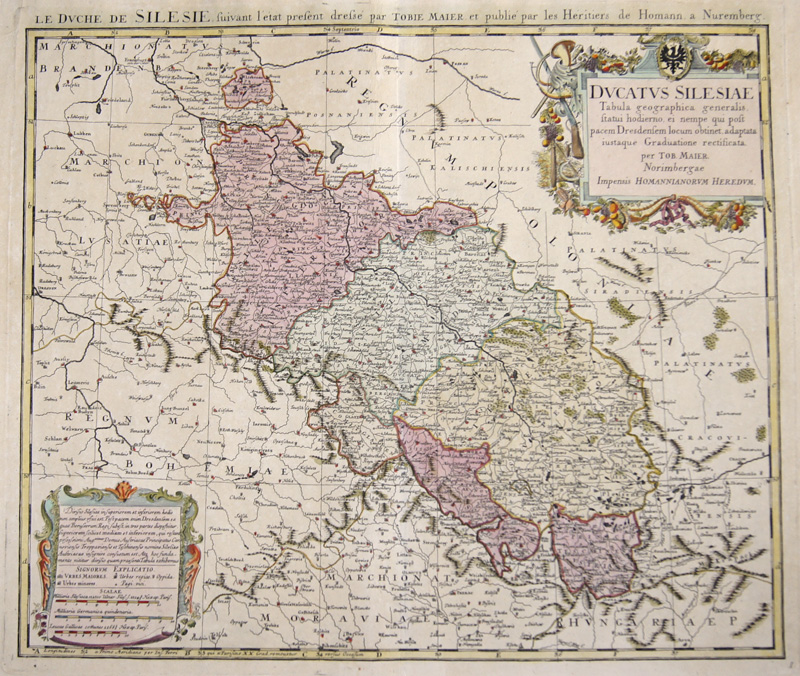 Ducatus Silesiae tabula geographica generalis..