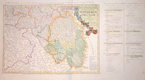 La Haute Silesie, qui cemprend les Principautes de Neise, de Munsterberg, de Jaegerndorf, Troppau, de Oppeln, Ratibor, de Teschen….