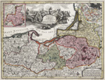 Borussiae regnum cum adjacentisbus Regionibus mappa Geographica…..