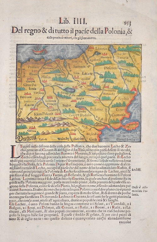 Lib.IIII Del regno & ditutto il Paese della Polonia, & delle provincie minori, che glisono attorno