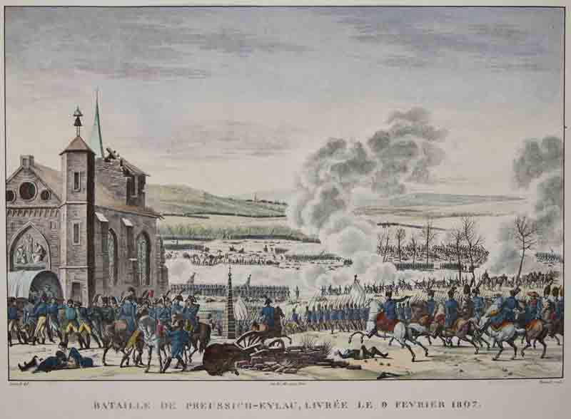 Bataille de Preussich- Eylau, Livrée le 9 Fevrier 1807