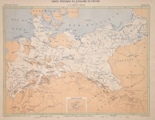 Carte Physique du Royaume de Prusse