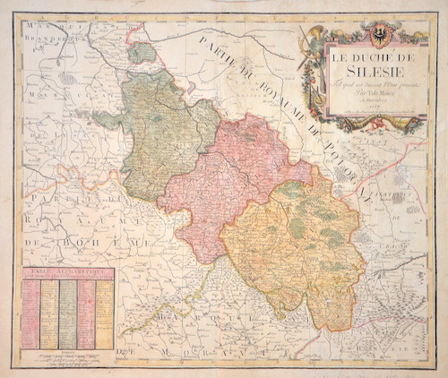 Le Duche de Silesie Tel quil est suivant l’Etat presenz Par Tob. Maier