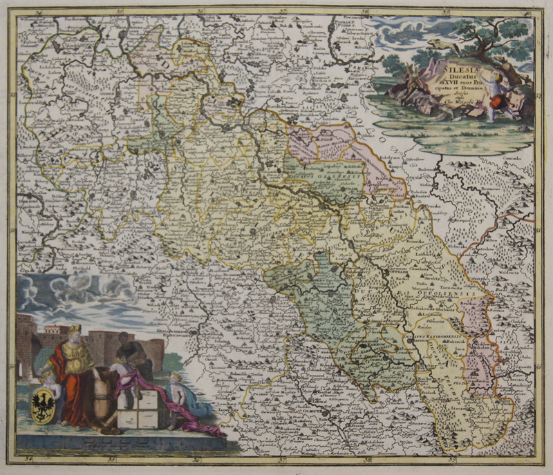 Silesiae Ducatus in XVII suos Principatus et Dominia divisus stylo Chr. Weigelii Nor