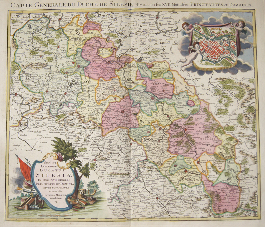 Seps et inferioris ducatus Silesiae / Carte Generale du Duche de Silesie