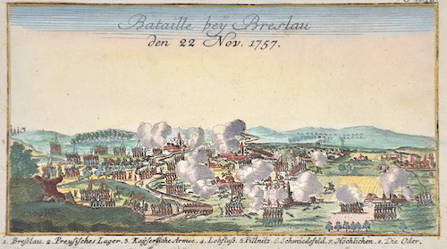 Bataille bey Breslau den 22 Nov 1757.