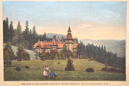 Schloß Pelesch bei Sinaia (Karpathen), Sommersitz des rumänischen Königspaares.