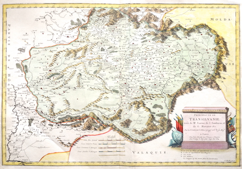 Principauté de Transilvanie tirée de W. Lauzius, de I. Sambucus,et de G. Mercator & c.