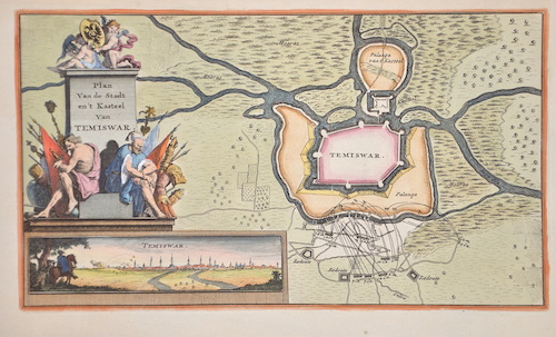 Plan Van de Stadt en’t Kasteel van Temiswar.