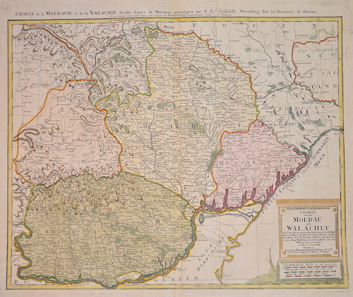 Charte von der Moldau und Wallachey