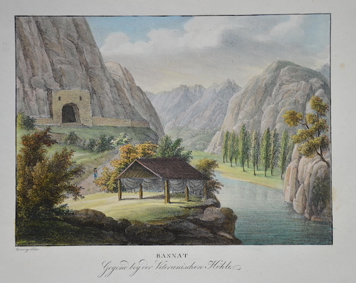 Bannat / Gegend bey der Veteranischen Höhle.