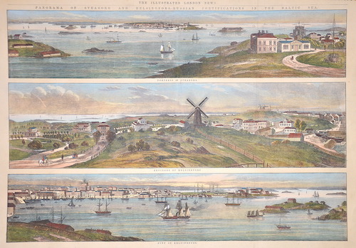 Panorama of Sveaeorw and Helsingfors.- Russian fortifications in the Baltic sea