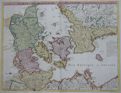 Carte du Royaume de Danemarc