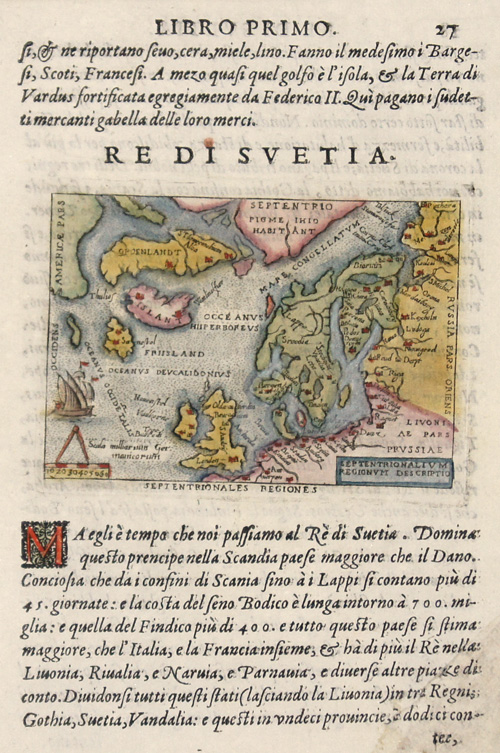 Re di Svetia. / Septentrionalium Regionum descriptio