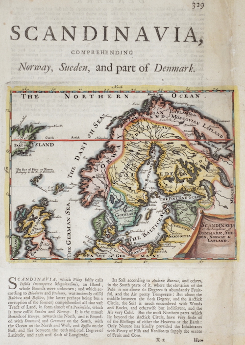 Scandinavia, comprehending Norway, Sueden, and part of Denmark.