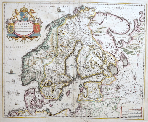 Svecia, Dania, et Norvegia, Regna Europae Septentrionalia.