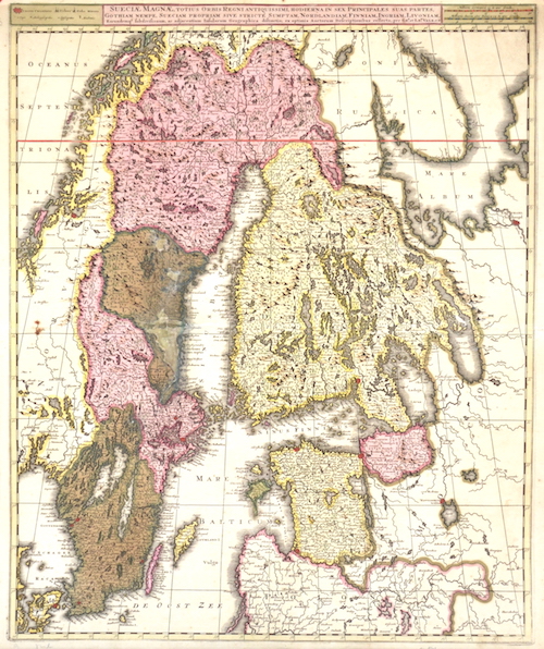 Sueciae Magnae, totius orbis Regni antiquissimi, hodierna in sex principales suas Partes,…