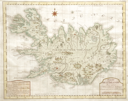Carte de l’Islande Pour servir à l’Histoire Générale des Voyages.