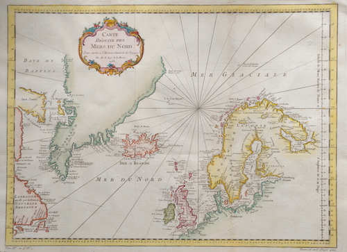 Carte reduite des mers du nord