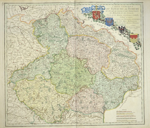 Carte generale du Royaume de Boheme du Duche de Silesie et des Marquisats de Moravie et de Lusace