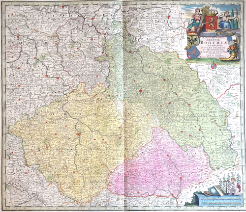 Mappa Geographica regnum Bohemiae cum