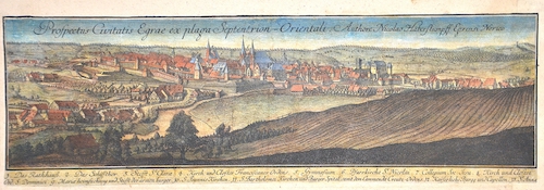 Prospectus Civitatis Egrae ex plaga Septentrion – Orientali.