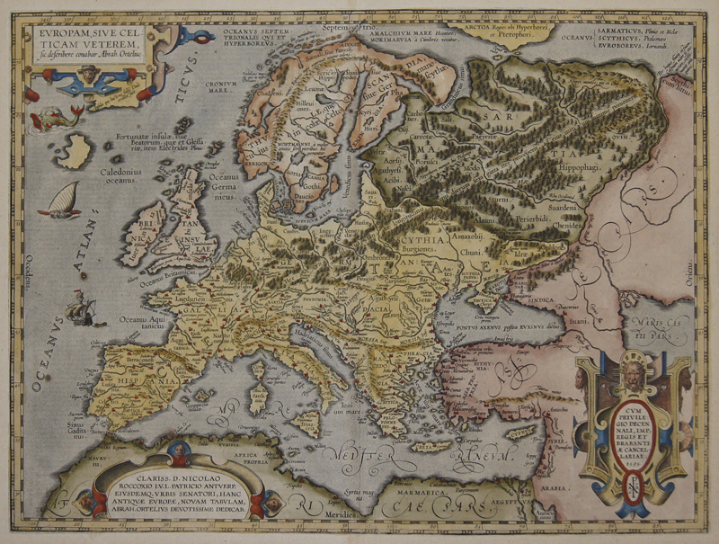 Europam, sive celticam veterem sic describere conabar Abrah. Ortelius