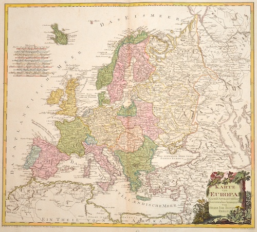 Karte von Europa nach d’Anville und Has