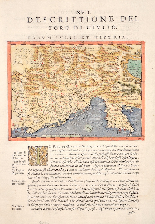 XVII. Descrittione del Foro di Giulio Formum Iulii, et Histria