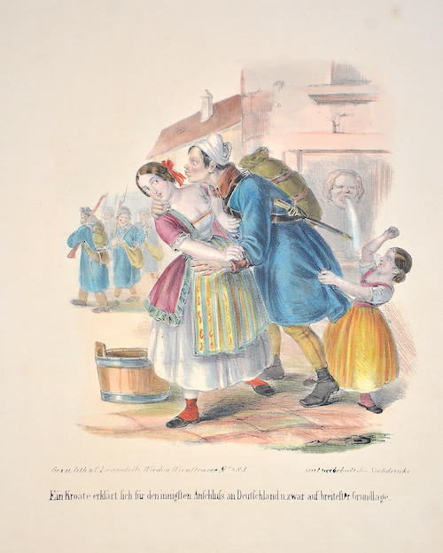 Ein Kroate erklärt sich für den innigsten Anschluss an Deutschland und zwar auf breitester Grundlage.