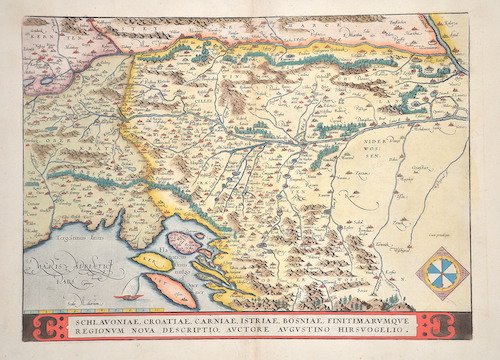 Schlavoniae, Croatiae, Carniae, Istriae, Bosniae, Finitimarumque regionum nova descriptio, auctore Augustino Hirsvogelio