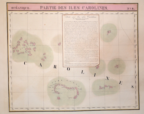 Karte zeigt die Karolinen Inseln im Pazifik No.9