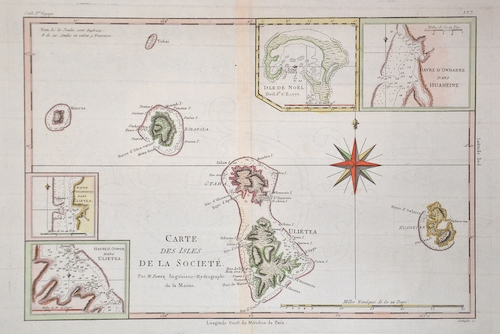 Carte des Isles de la Societe.